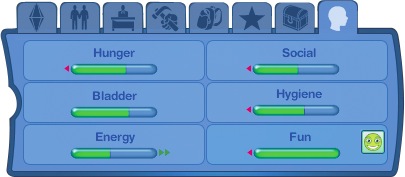 Sims 3 Needs Panel